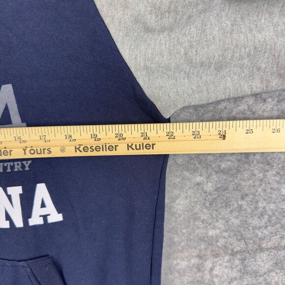 FCB Barcelona 1714 Authentic Hoodie M Navy Blue Fleece Raglan Sleeve By Ikebana - Picture 9 of 11